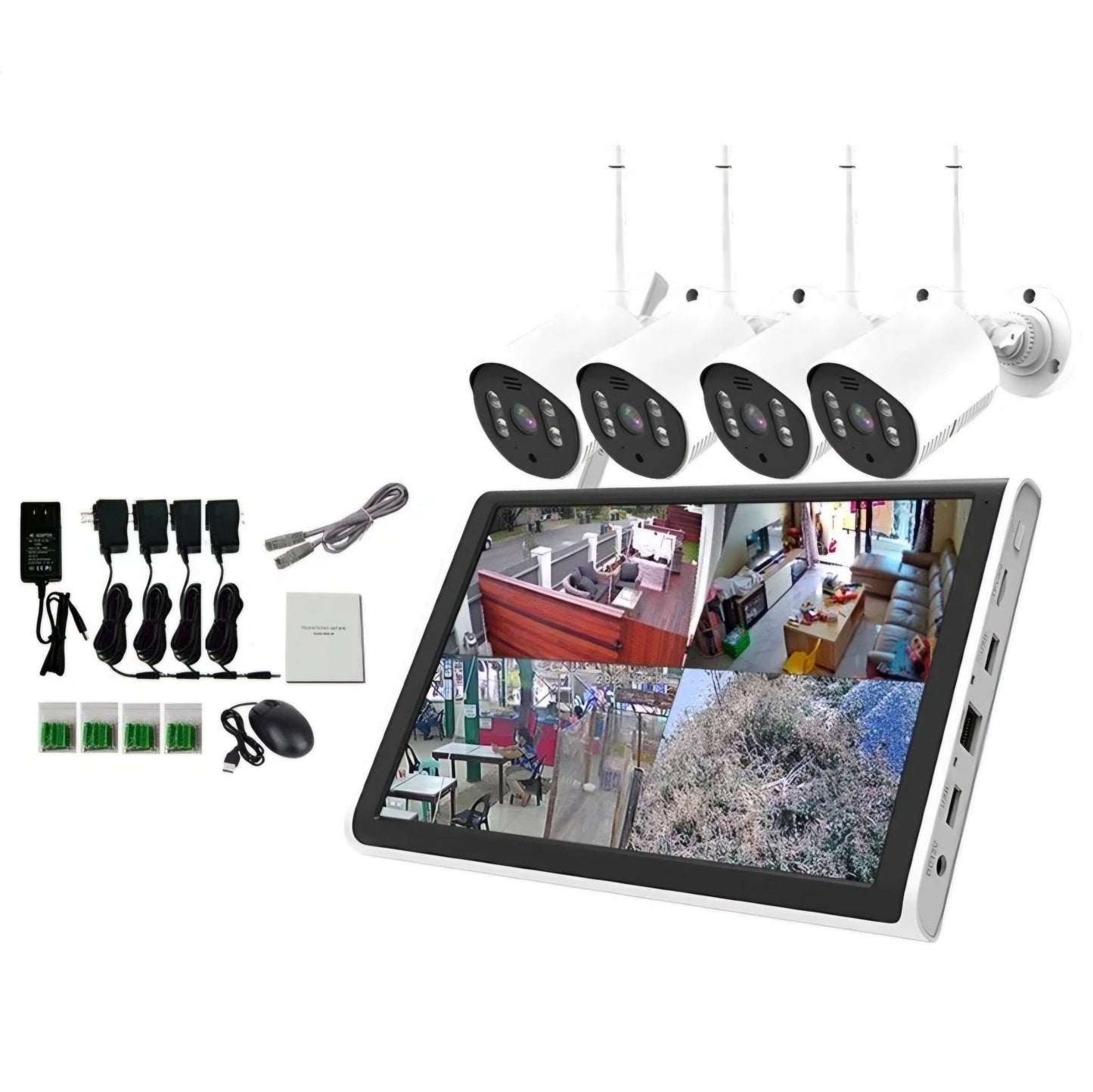 10.1" NVR Sistem za Nadgledanje s 4 Kamere - SAMO KLIKNI