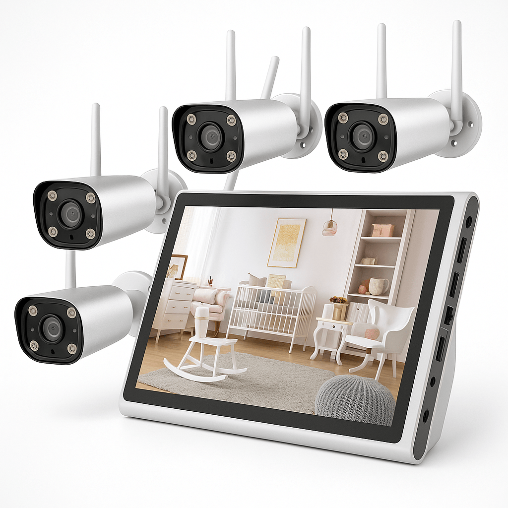 10.1" NVR Sistem za Nadgledanje s 4 Kamere - SAMO KLIKNI