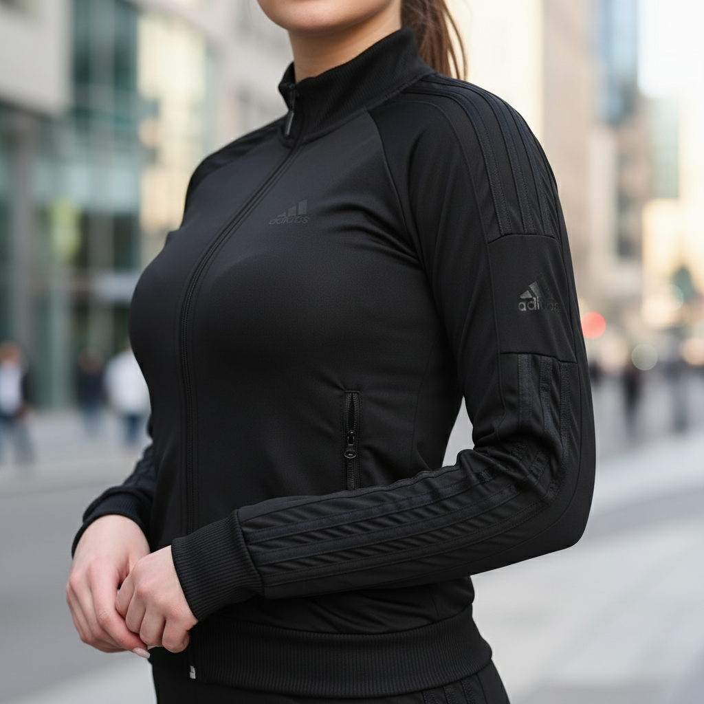 Elegantni Crni Sportski Komplet za Žene – Gornji i Donji Dio Slika 5