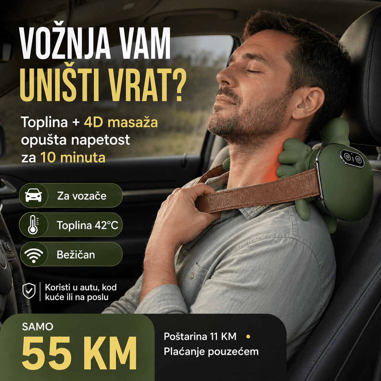 4D Masažer za Vrat i Ramena – – – slika 5