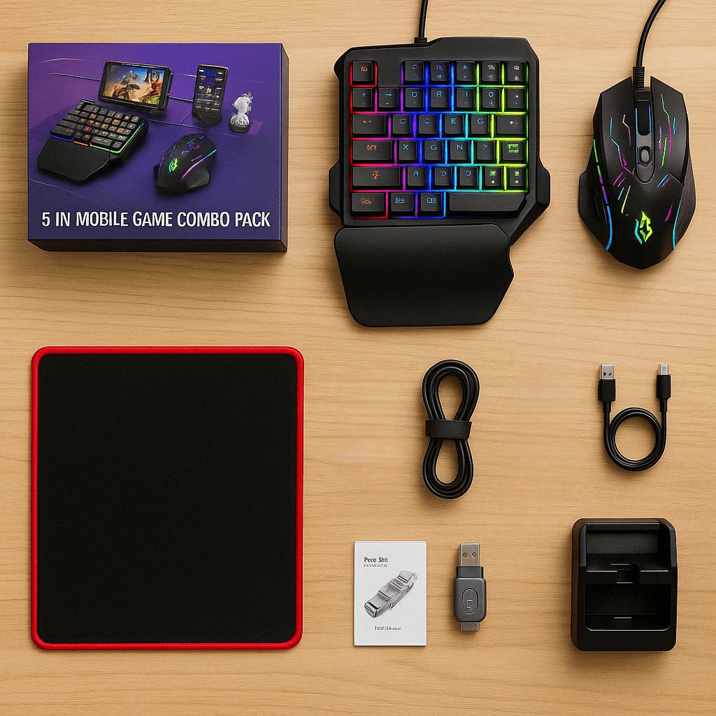 5 u 1 RGB Gaming Set za Mobilne Igrice - SAMO KLIKNI