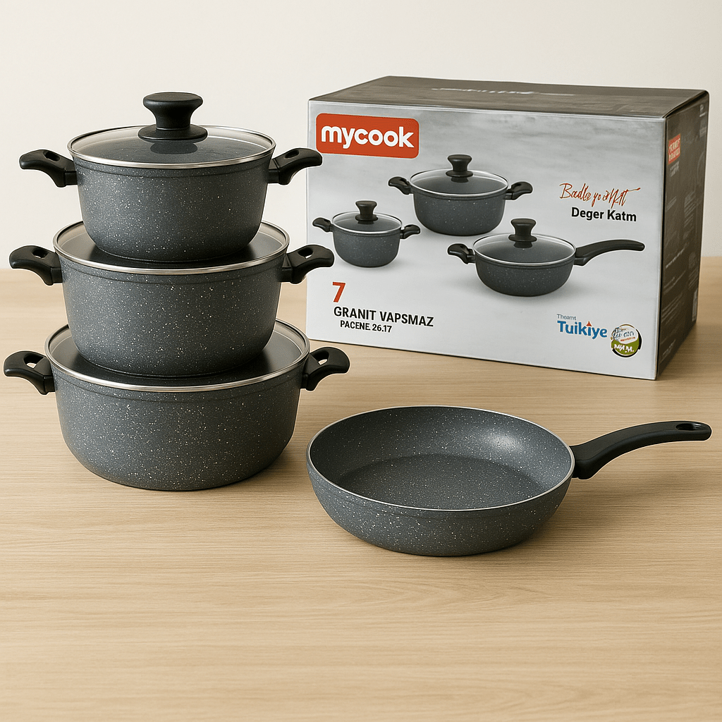 7 - dijelni set posuđa GRANIT My Cook - SAMO KLIKNI