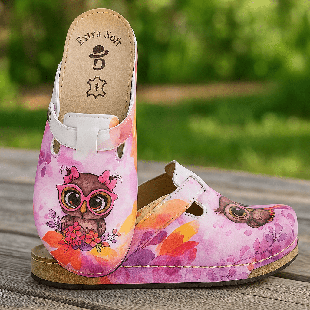 Anatomske klompe Pink Owl – – 37 – slika 3