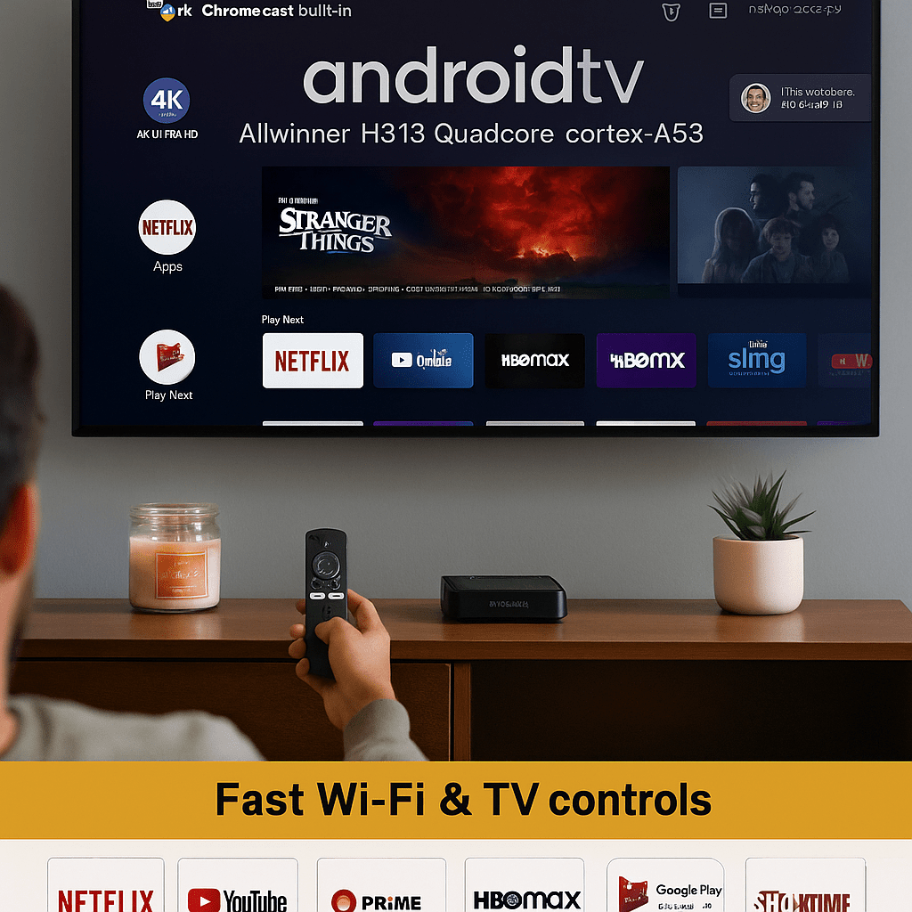 Android TV Box H313 Quadcore - SAMO KLIKNI