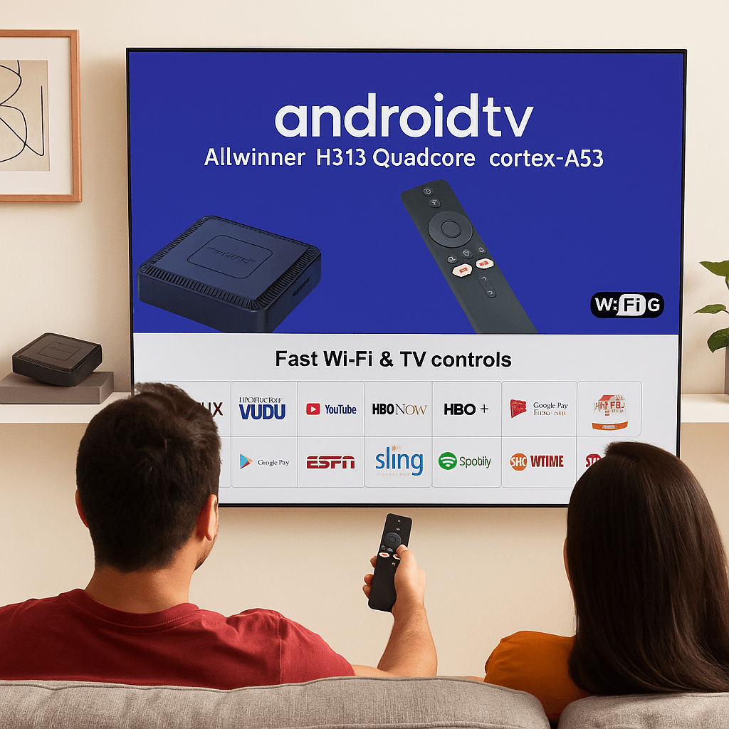 Android TV Box H313 Quadcore - SAMO KLIKNI