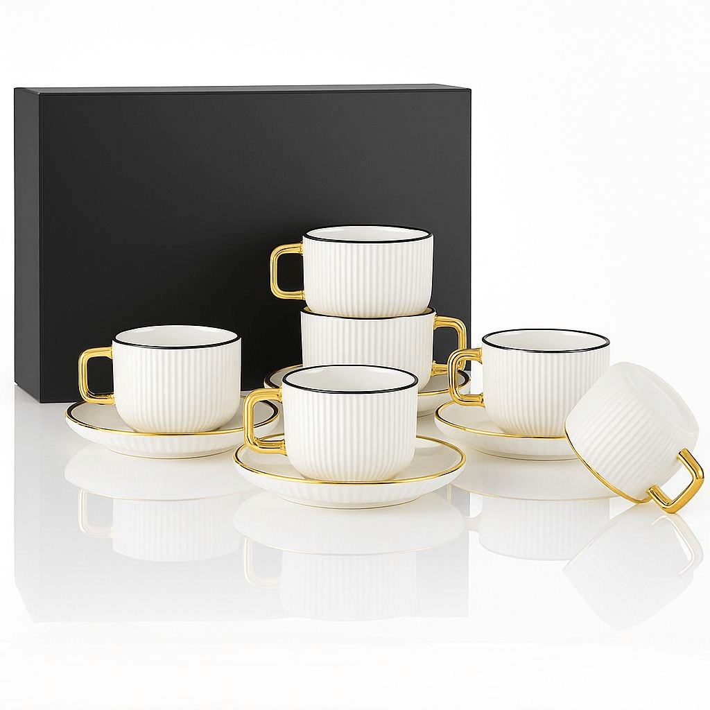 "Art Deco" Porculanski Set Šolja - SAMO KLIKNI