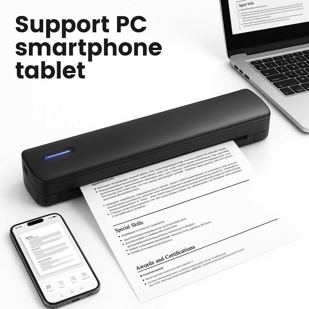 Bežični Prijenosni Printer A4 Formata - SAMO KLIKNI