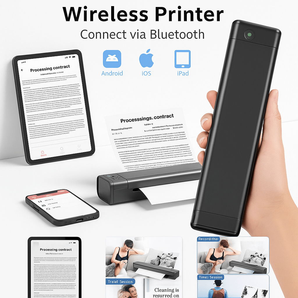 Bežični Prijenosni Printer A4 Formata - SAMO KLIKNI
