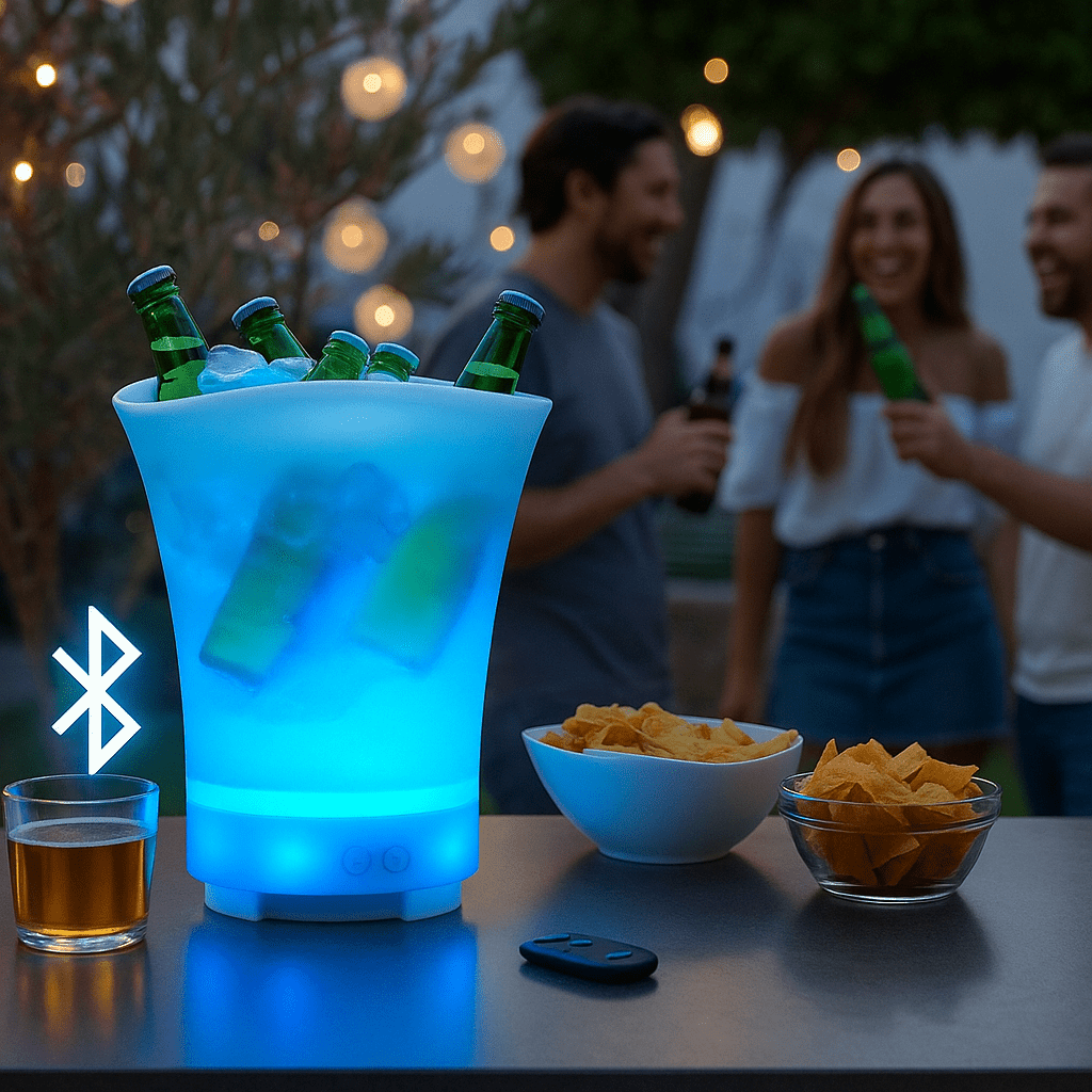 Bluetooth Zvučnik s LED Posudom za Led - SAMO KLIKNI