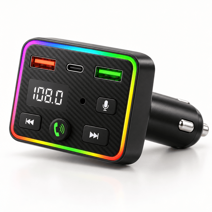 C46 auto FM modulator s RGB rubom i USB-C priključkom