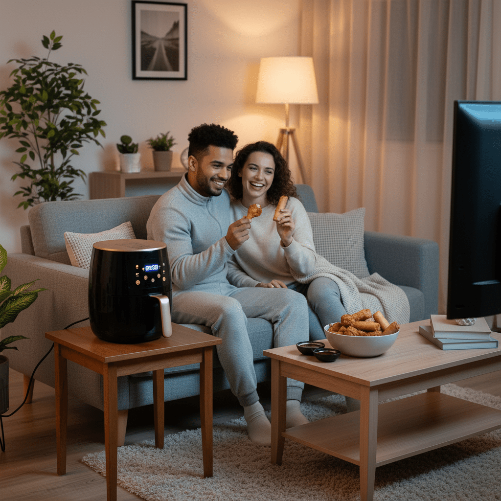 Digitalna Friteza na Vrući Zrak 2800W, 8 L – Kuhinjski aparati – Crna – slika 5