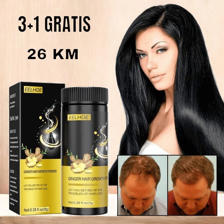 Đumbir prah za rast kose 3+1 GRATIS - SAMO KLIKNI