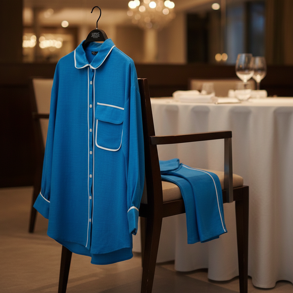 Elegant Blue Suit - Restaurant