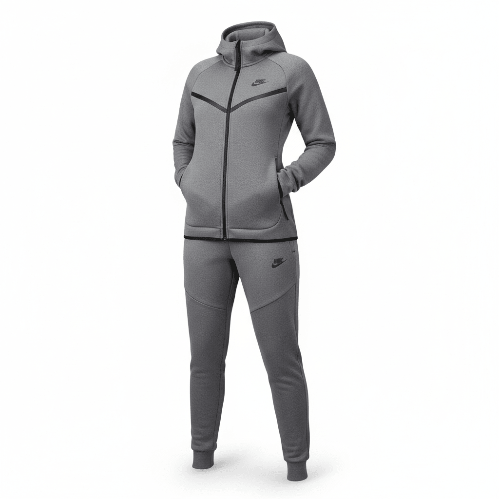 Elegantna Tech Fleece Ženska Trenerka – Ženska Trenerka – S Siva – slika 6