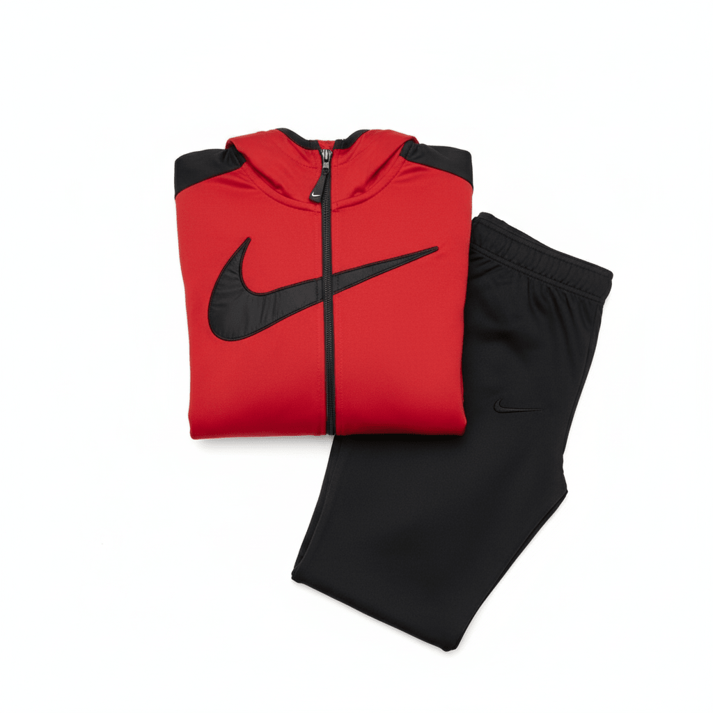 Elegantna Ženska Trenerka Komplet - Crveno/Crna – Ženska odjeća – M – slika 6