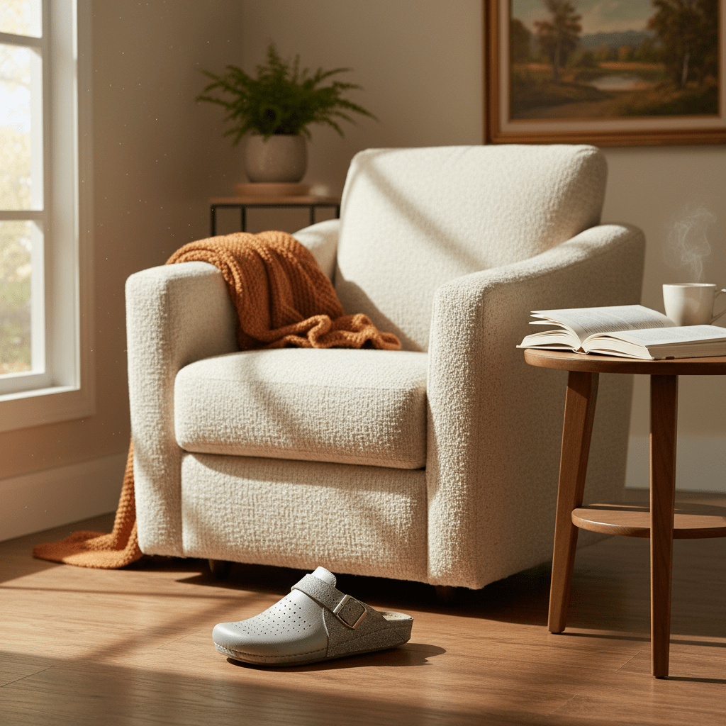 Elegantne Ženske Klompe s Kopčom – Klompe – Metallic Srebrna 37 – slika 5