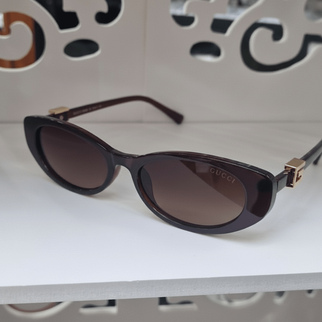 Elegantne Ženske Sunčane Naočale – Sunčane Naočale – Tamno Smeđa – slika 6