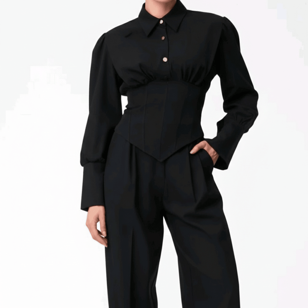 Elegantni Crni Komplet – Ženski kompleti – Univerzalna – slika 6