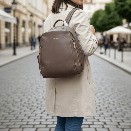 Elegantni Moka Smeđi Ruksak – Ruksaci – Moka Smeđa – slika 2