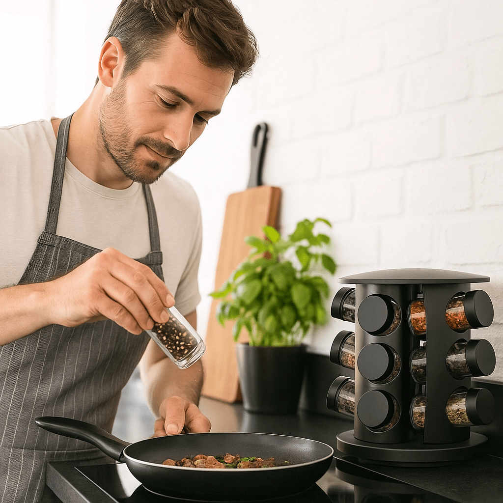 Elegantni Rotirajući Set za Začine - SAMO KLIKNI