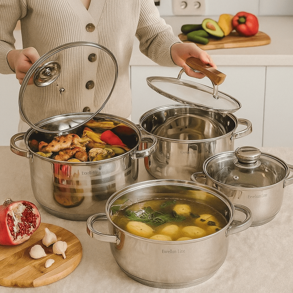 Excellent Line Premium Inox Set Posuđa - SAMO KLIKNI