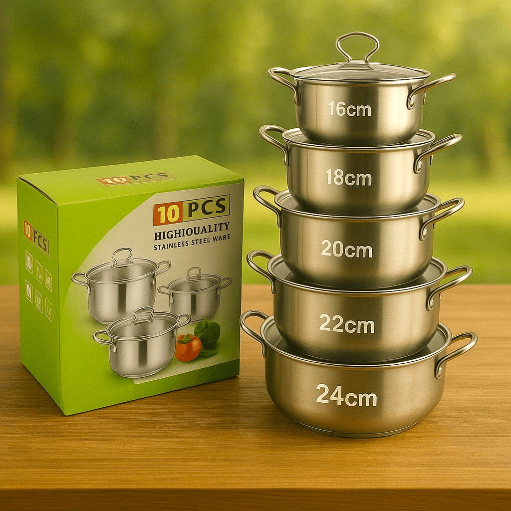 Gourmet Pro 10 - dijelni set lonaca - SAMO KLIKNI