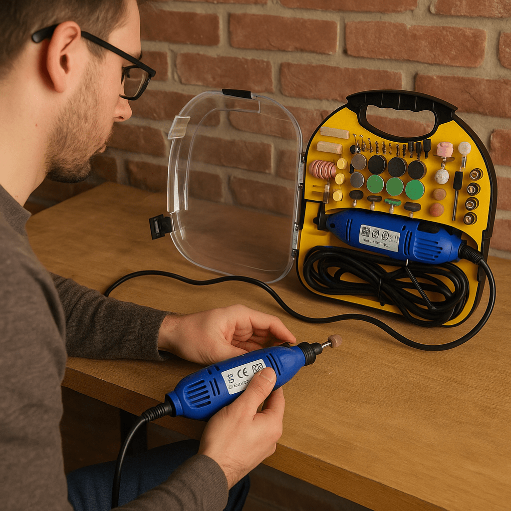 Gravirka/brusilica s 210 - dijelnim setom dodataka - SAMO KLIKNI