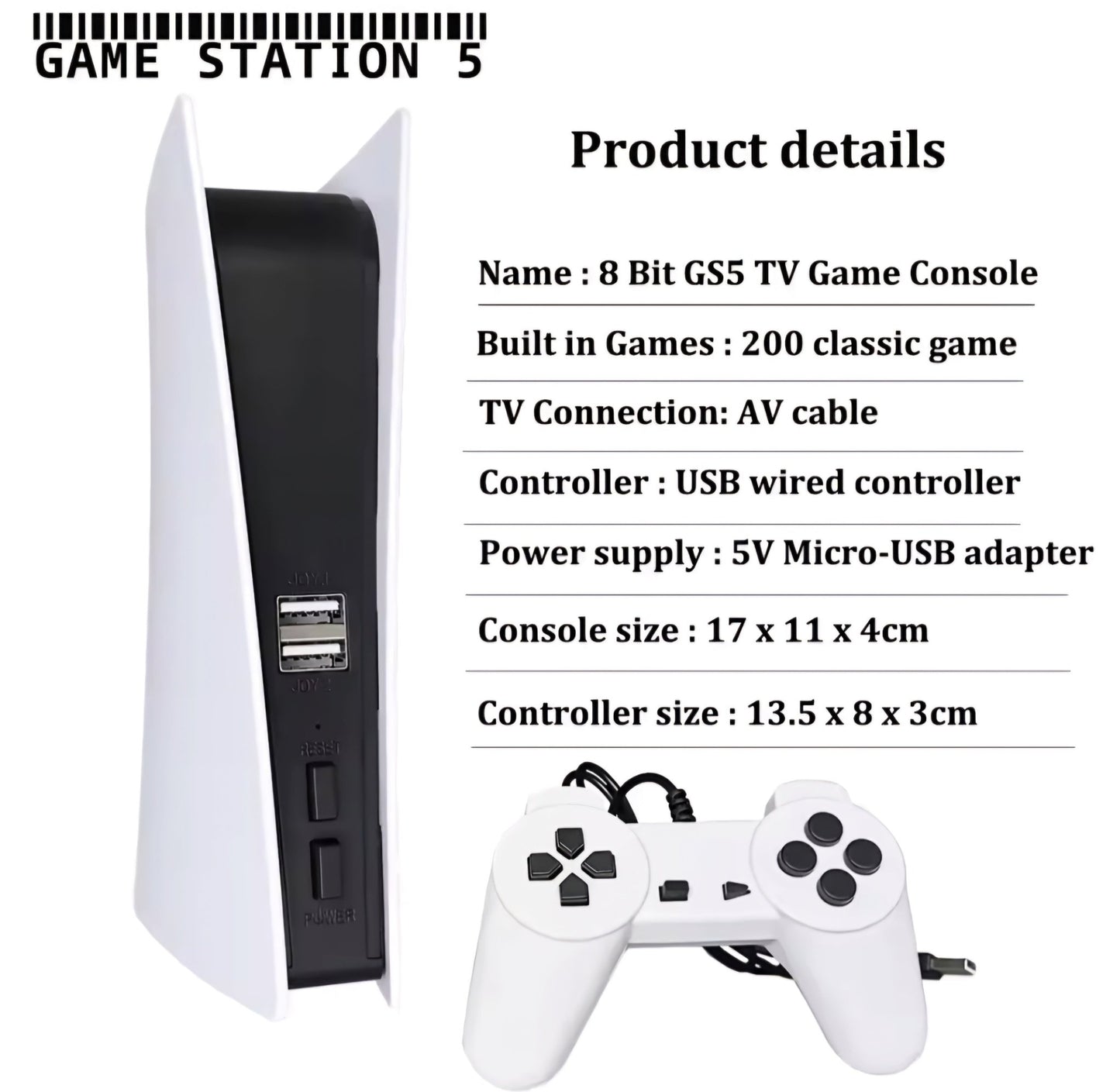 GS5 Retro Igraća Konzola - SAMO KLIKNI