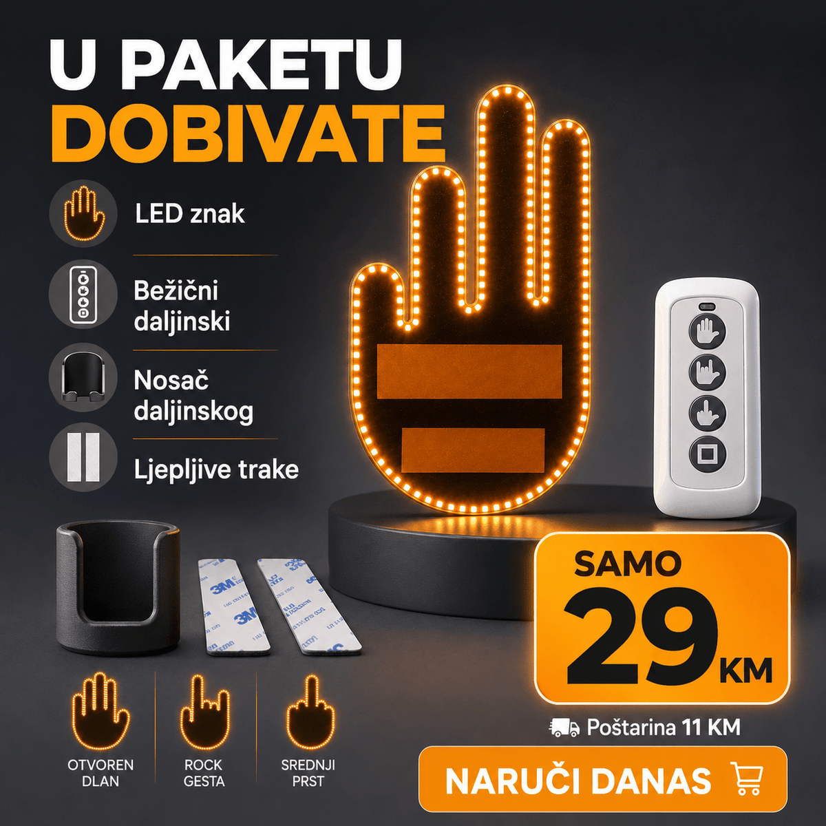 Interaktivni LED Znak za Auto – – – slika 8