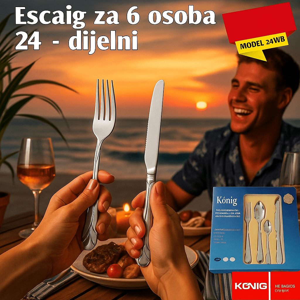 König Premium Escajg Set za 6 Osoba - SAMO KLIKNI