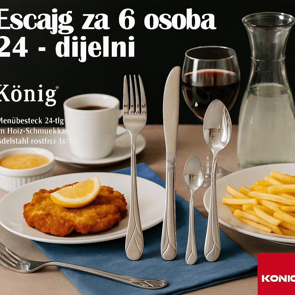 König Premium Escajg Set za 6 Osoba - SAMO KLIKNI