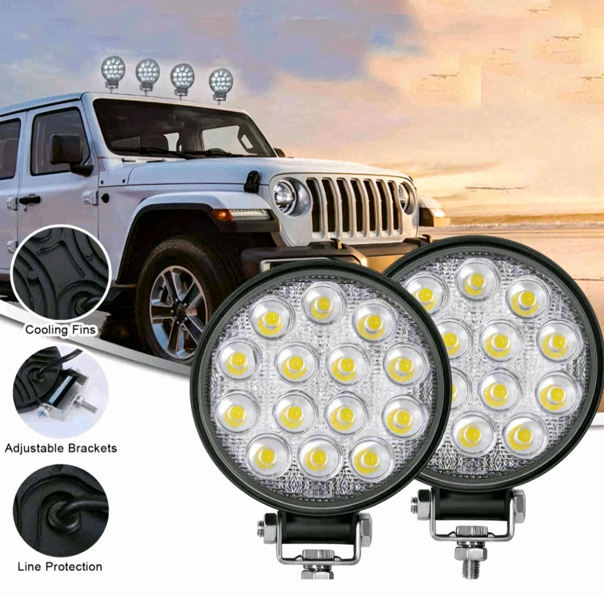 LED Reflektor za Radne Mašine 48W – – – slika 1