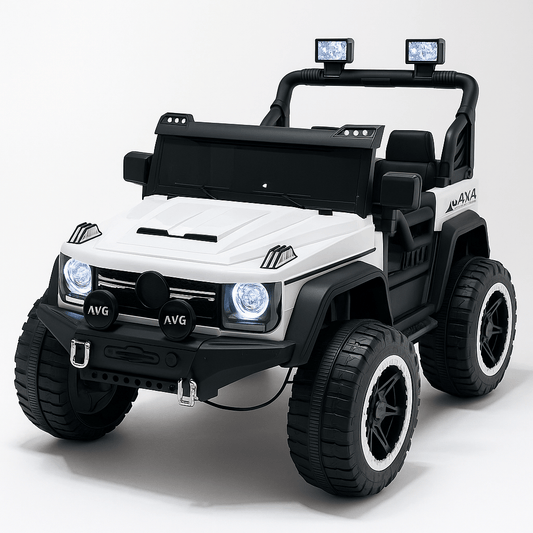 Luksuzni Dječiji Električni Džip 4x4 s Ključem – – Bijela – slika 2