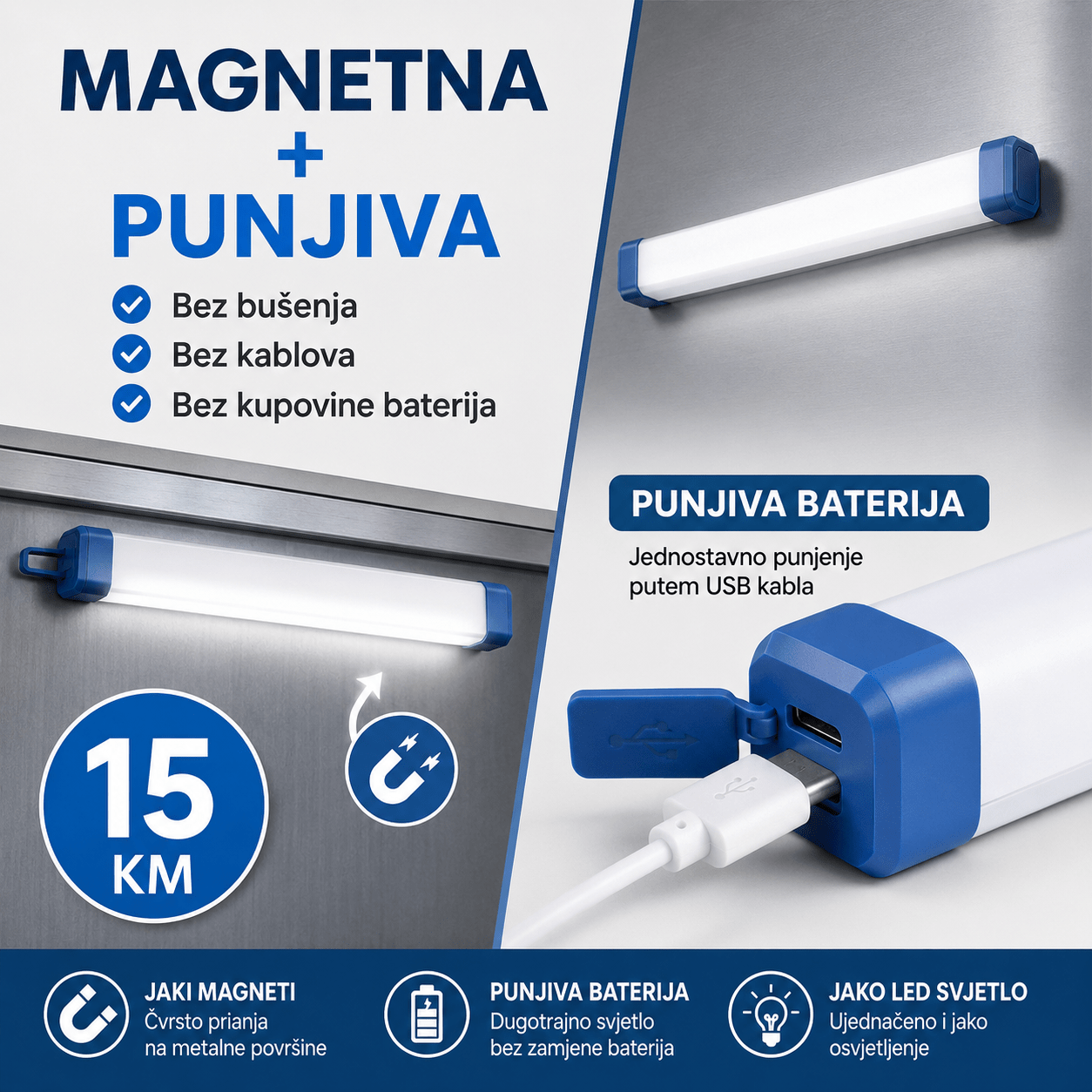Magnetna LED Lampa 50 cm – – – slika 8