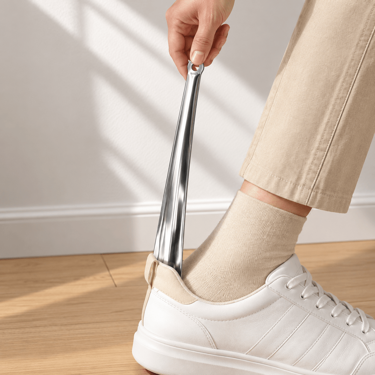 Metalna kašika za obuću – 30 cm, glatka ili reljefna – Metalne kašike za obuću 30 cm – Glatka – slika 6