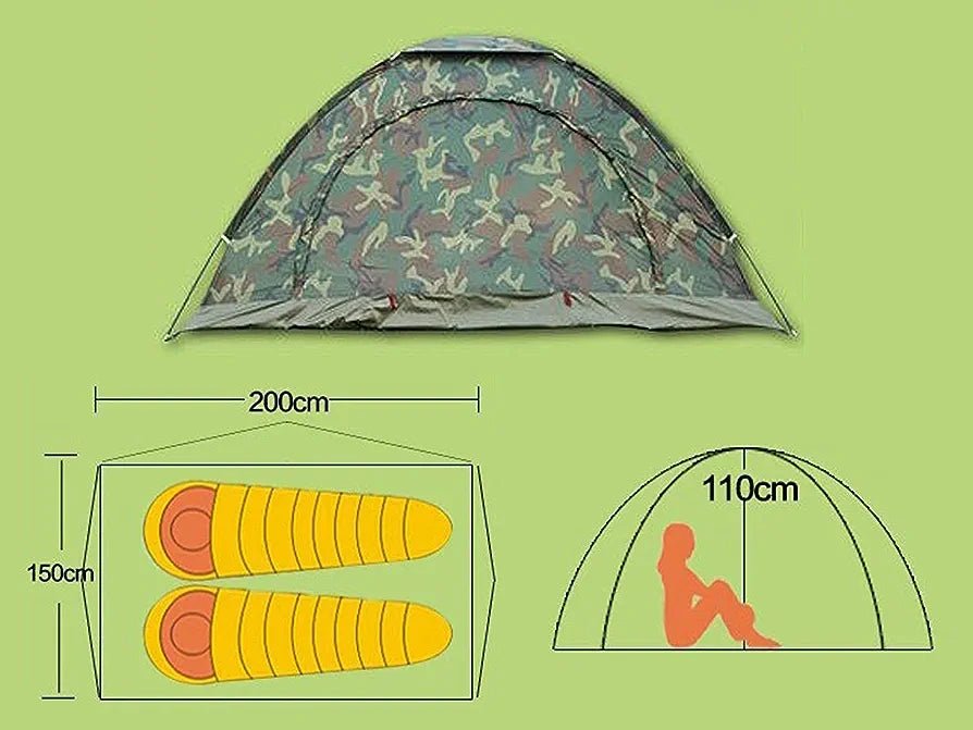 Military šator veličine 200x200 cm - SAMO KLIKNI