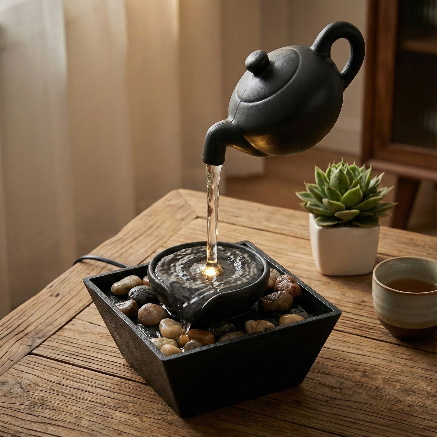 Mini LED fontana Lebdeći čajnik – – – slika 4