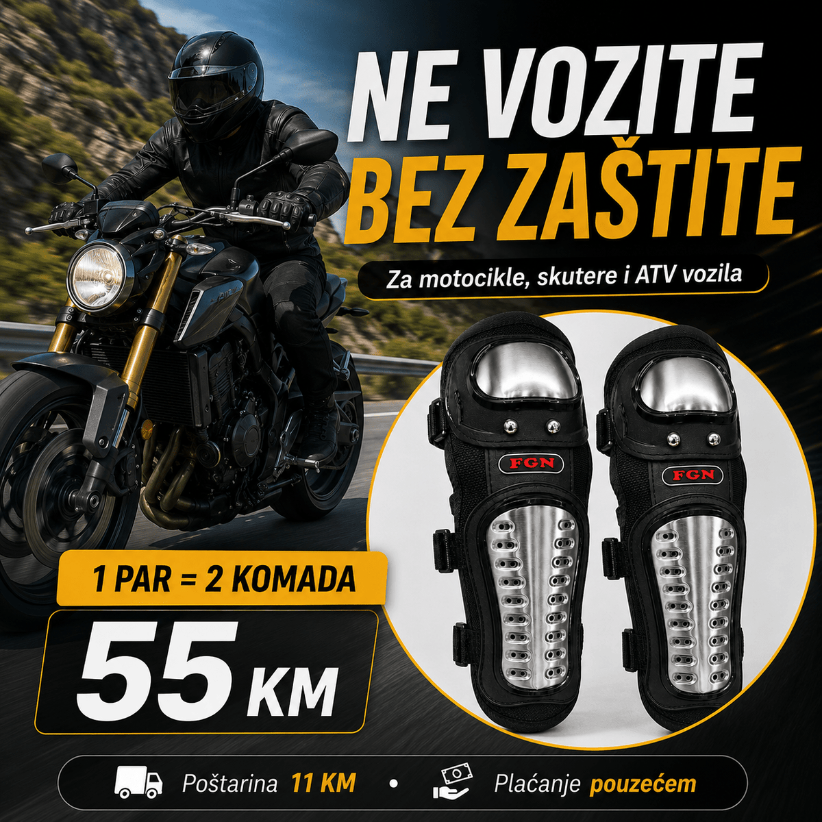 Motociklistički Štitnici za Koljena – – – slika 8