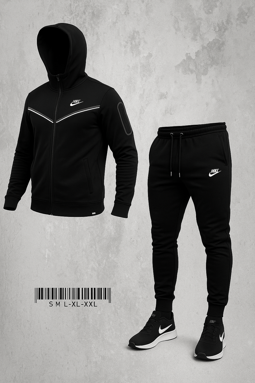 Muška Crna Sportska Trenerka - SAMO KLIKNI