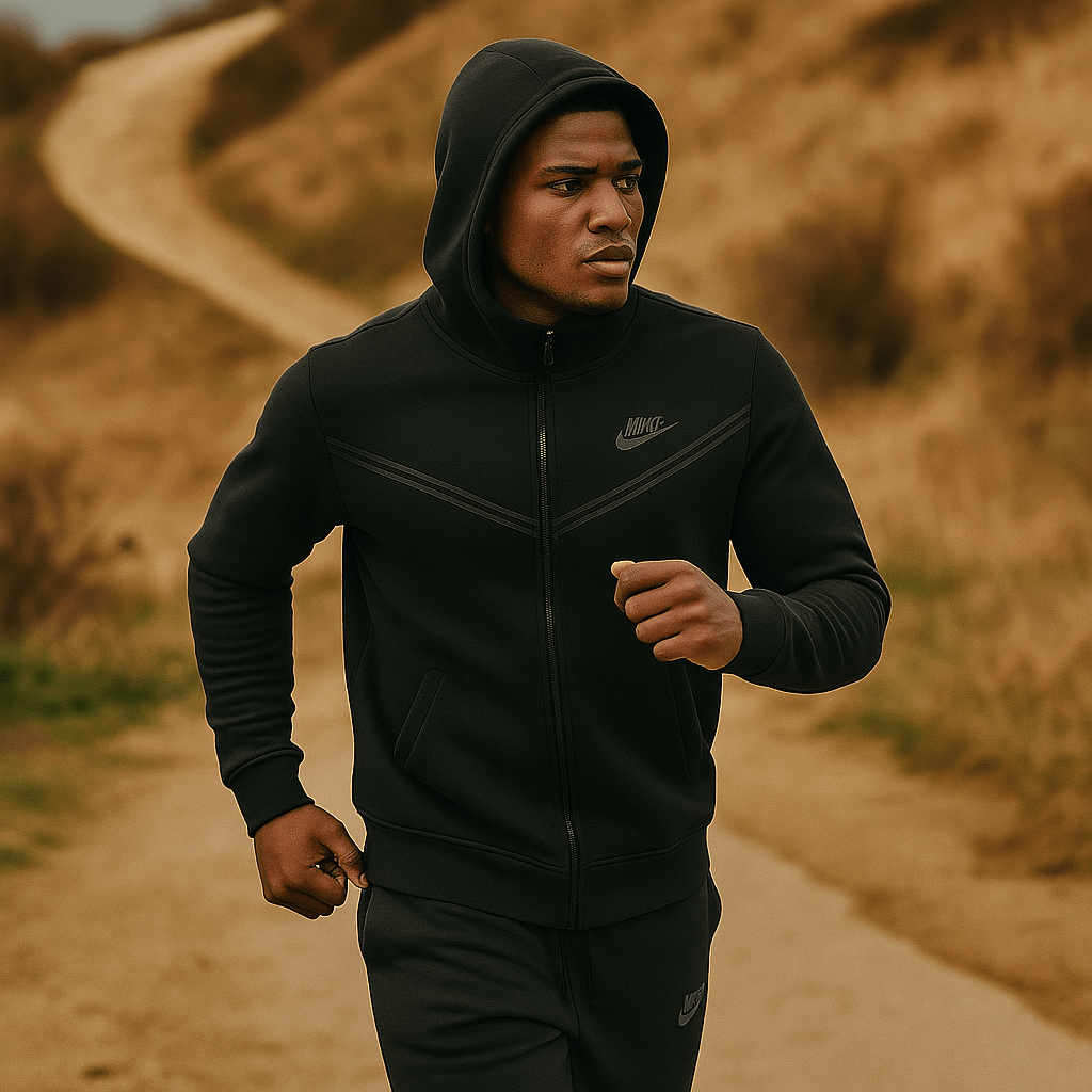 Muška crna trenerka - SAMO KLIKNI