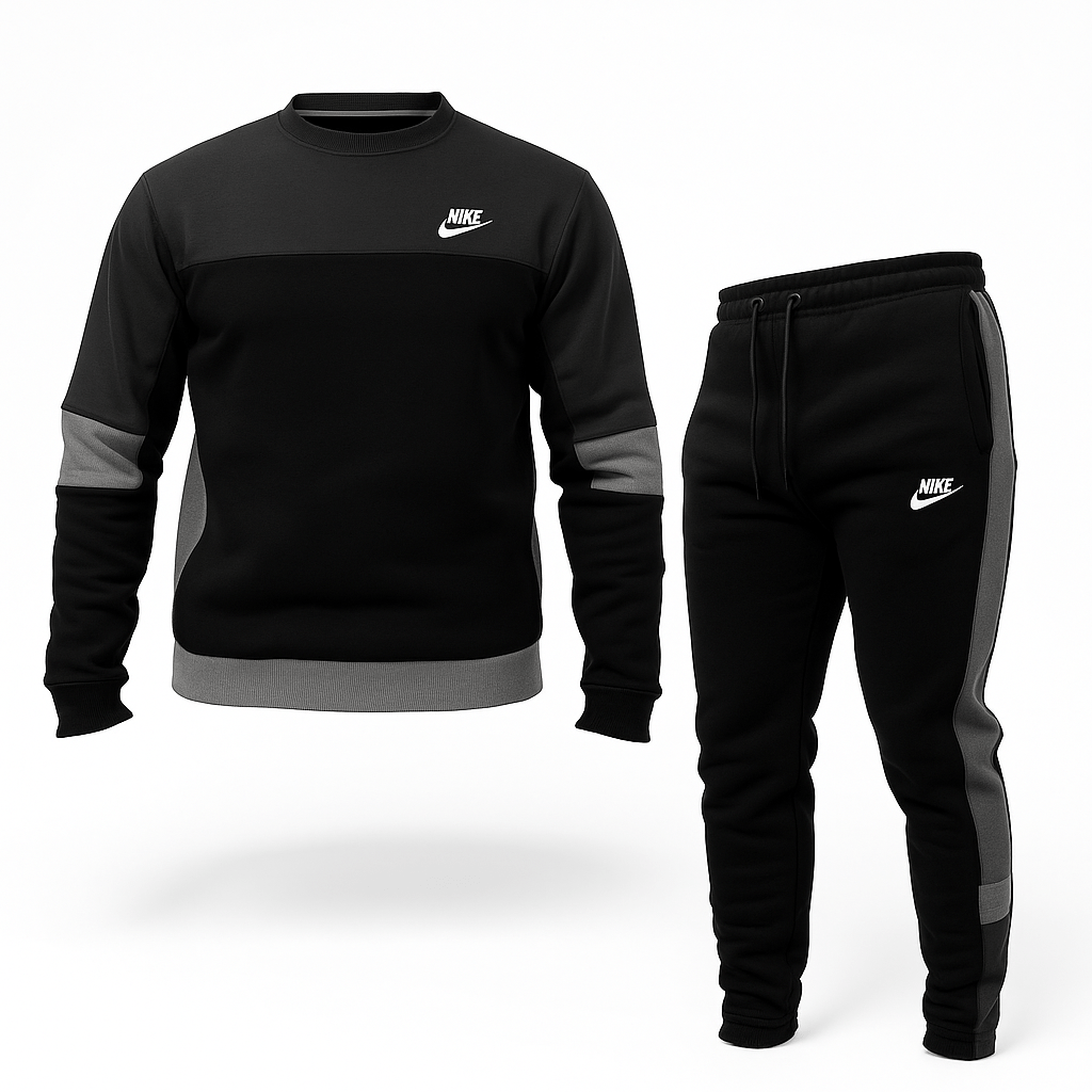 Muška Crno - Siva Premium Trenirka - SAMO KLIKNI