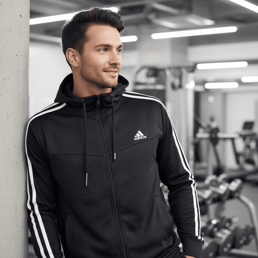 Muška Trenerka – Muška sportska odjeća – S Crna – slika 2