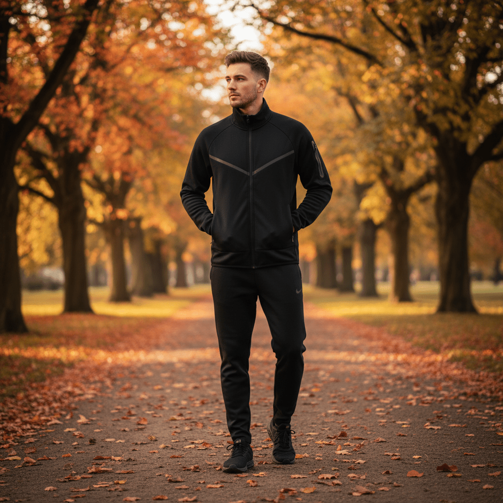 Muška Trenirka Tech Fleece Set – Muška Odjeća – S Crna – slika 6