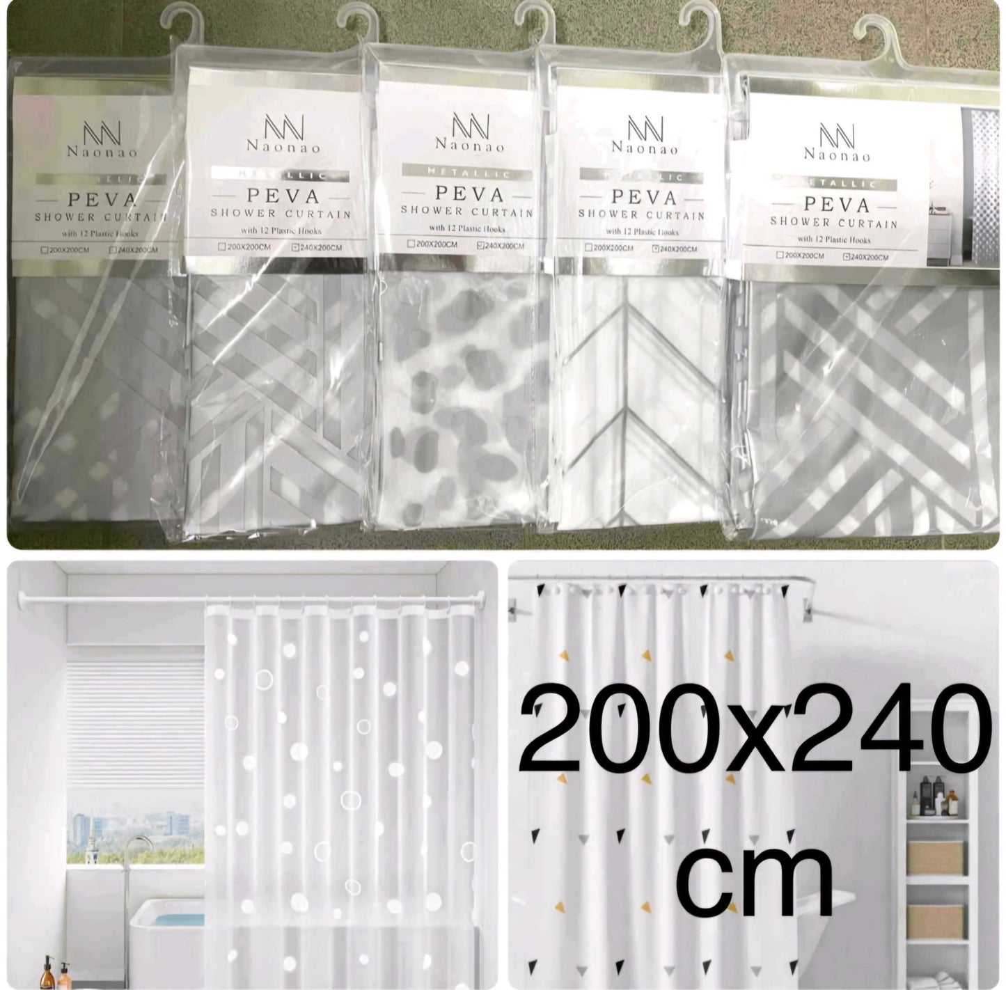 Paravani za Tuš 200x240cm - SAMO KLIKNI