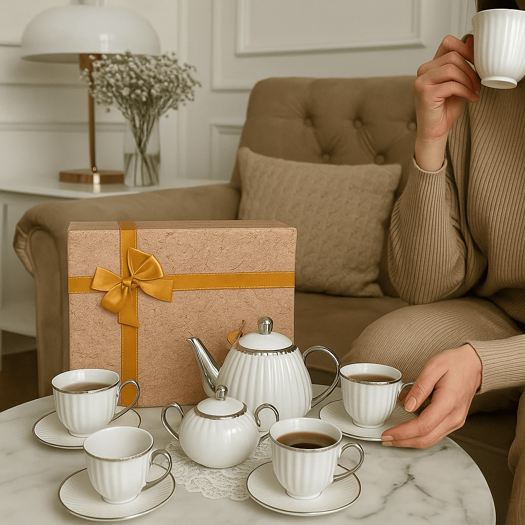 Porculanski Set za Kafu i Čaj - SAMO KLIKNI