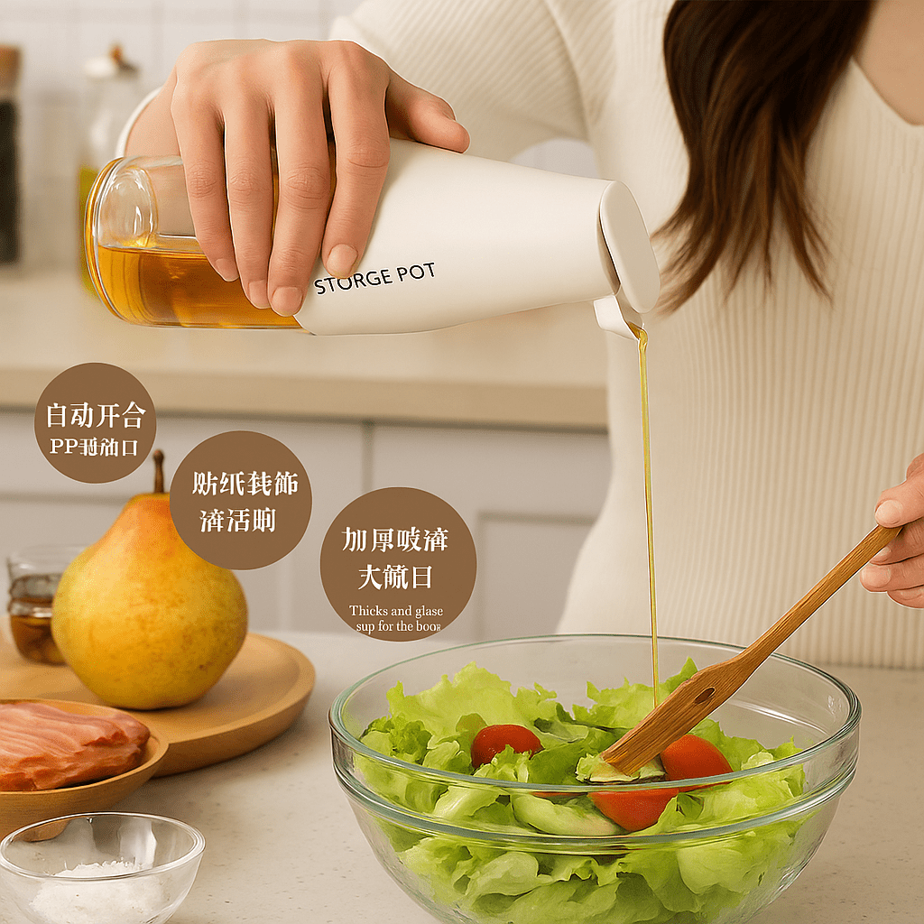 Premium Staklena Boca za Ulje i Začine - SAMO KLIKNI