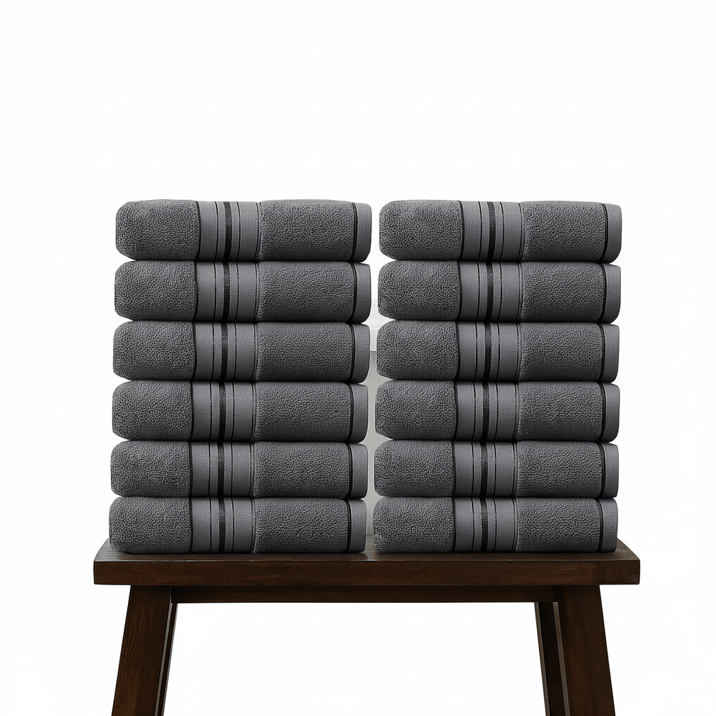 Premium Turski Ručnici – – Rozi 12 - dijelni set 50x90cm – slika 24