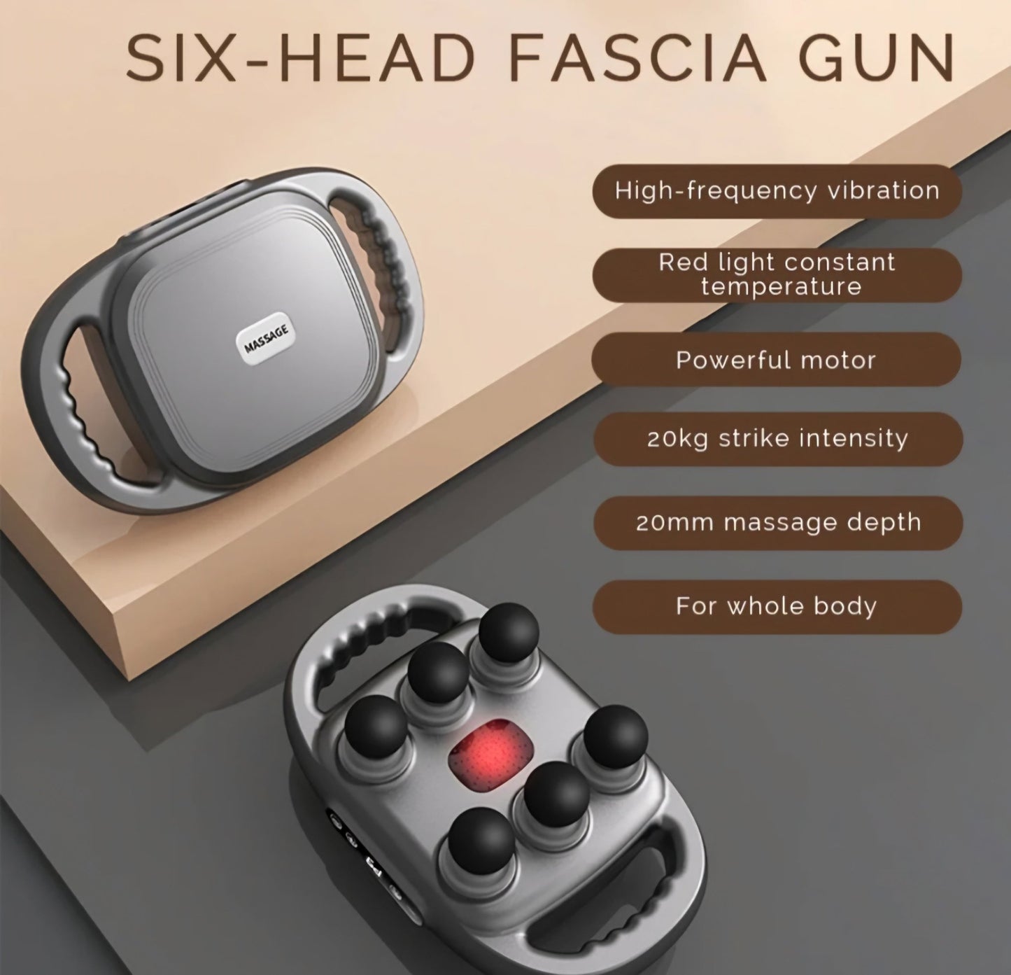 Profi Fascijalni masažer sa 6 glava - SAMO KLIKNI