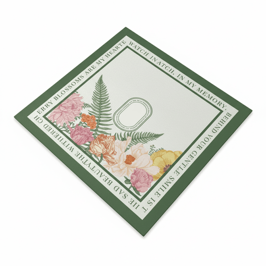Prostirka za Veš Mašinu s Cvjetnim Uzorkom – Kućni tekstil – 60x60 cm Zelena s cvjetnim uzorkom – slika 2
