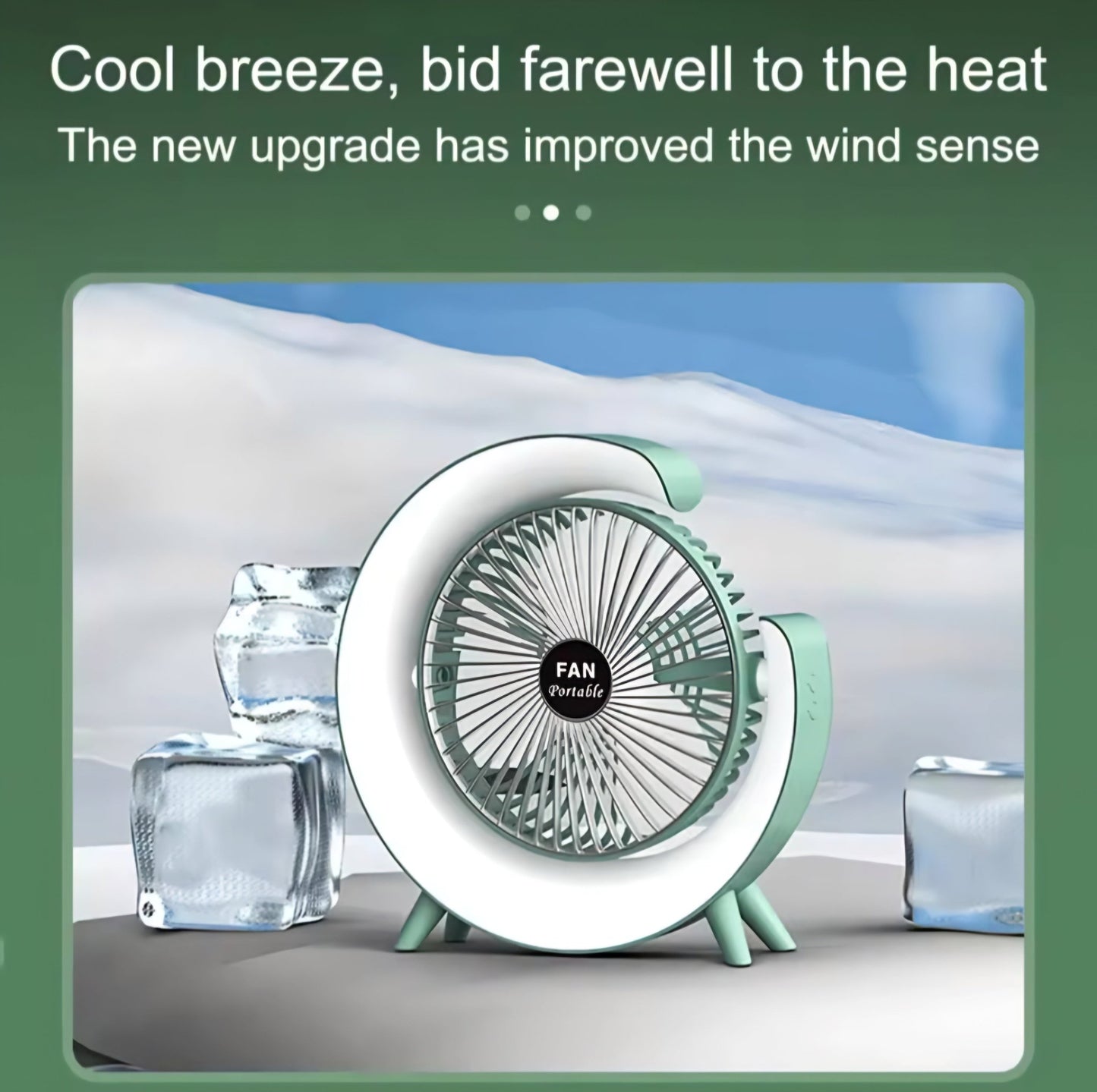 RGB Stolni Ventilator sa 7 Boja Osvjetljenja - SAMO KLIKNI